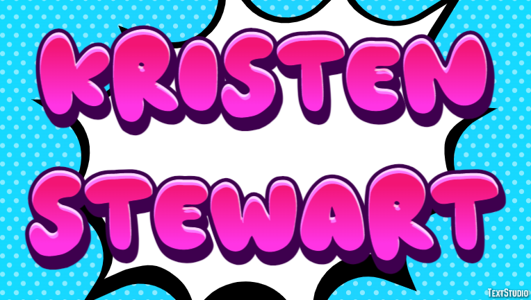 Kristen Stewart Text Effect