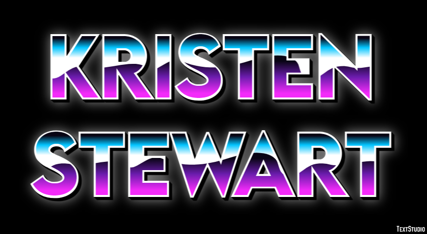 Kristen Stewart Text Effect