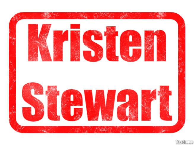 Kristen Stewart Text Effect