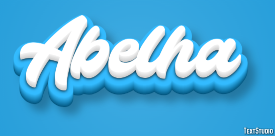 Abelha Effet de texte