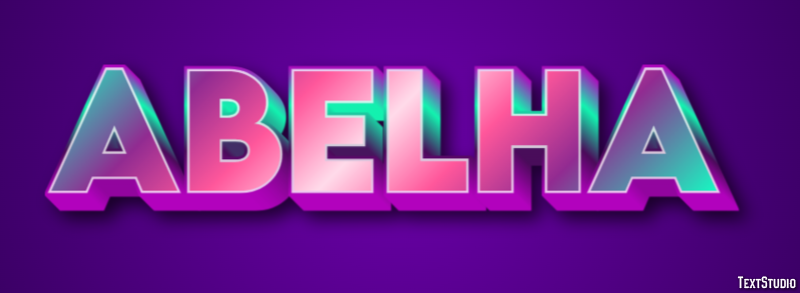 Abelha Effet de texte