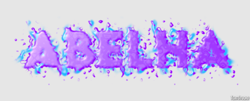 Abelha Efeito de texto