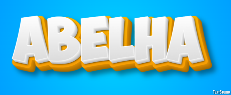 Abelha Effet de texte