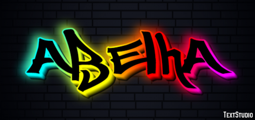 Abelha Effet de texte