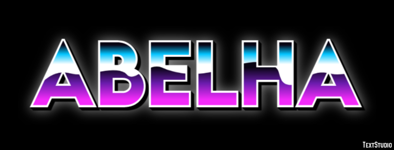 Abelha Efeito de texto