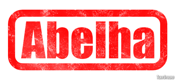 Abelha Effet de texte