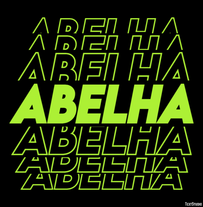 Abelha Efeito de texto