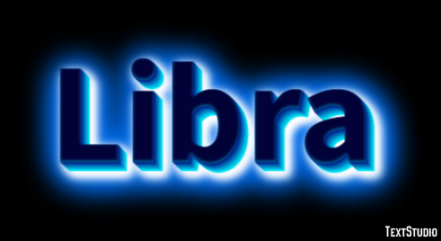 Libra Efeito de texto