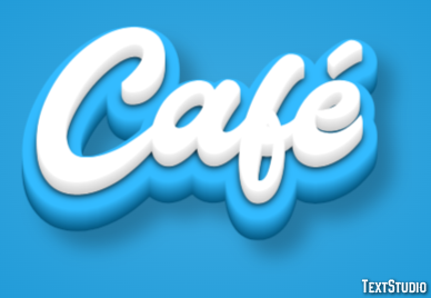 Café Эффект текста