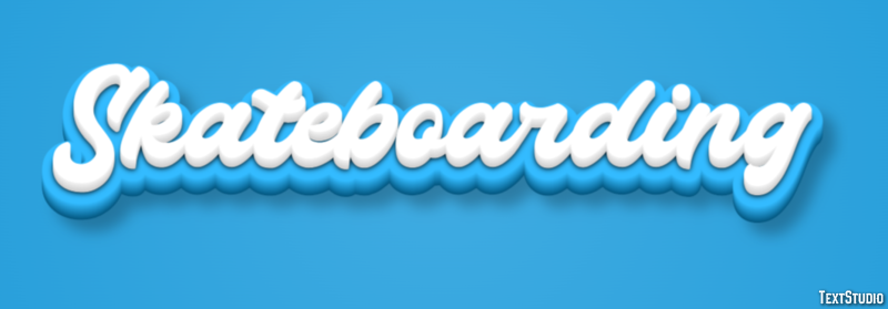 Skateboarding Efekt tekstowy