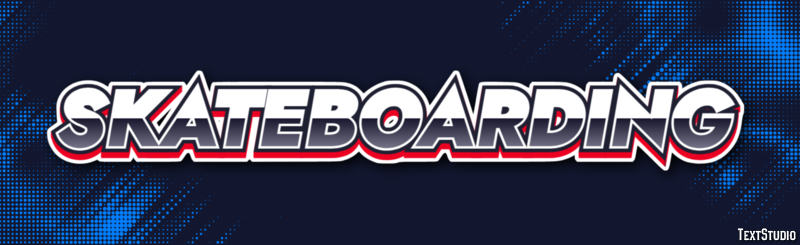 Skateboarding Efekt tekstowy