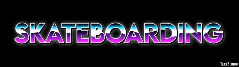 Skateboarding Efekt tekstowy