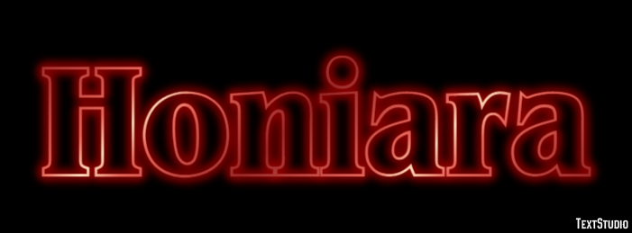 Honiara Effetto testo
