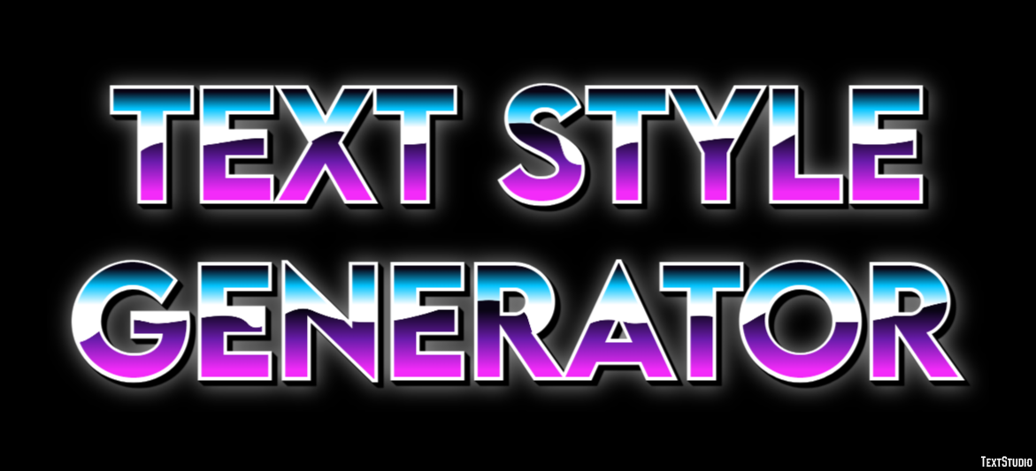 Text Style Generator Efeito de texto