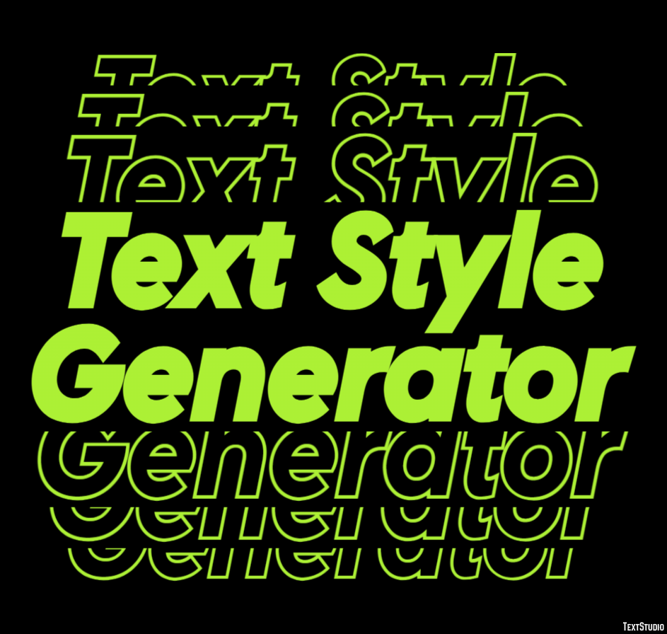 Text Style Generator Efeito de texto