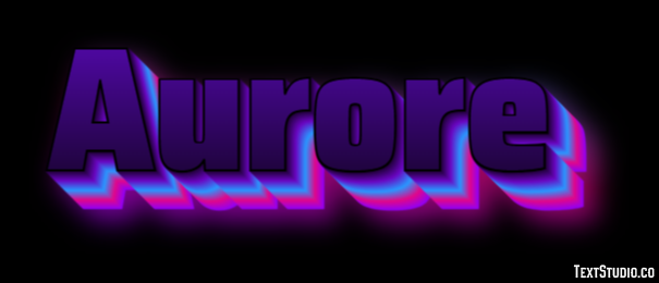 Aurore Text effect