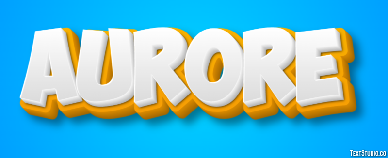Aurore Text effect