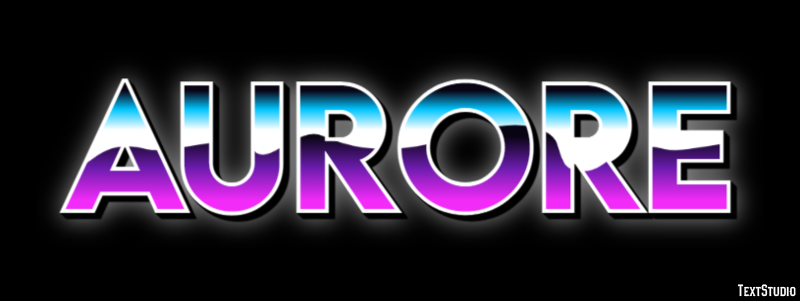 Aurore Text effect