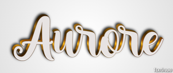 Aurore Text effect