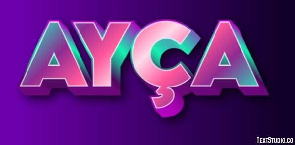 Ayça テキスト効果
