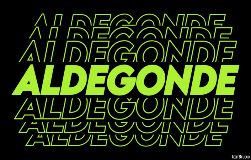 Aldegonde Effet de Texte