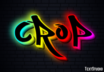 Crop テキスト効果