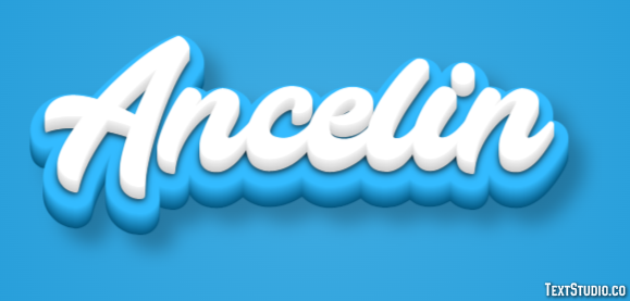 Ancelin Text Effect