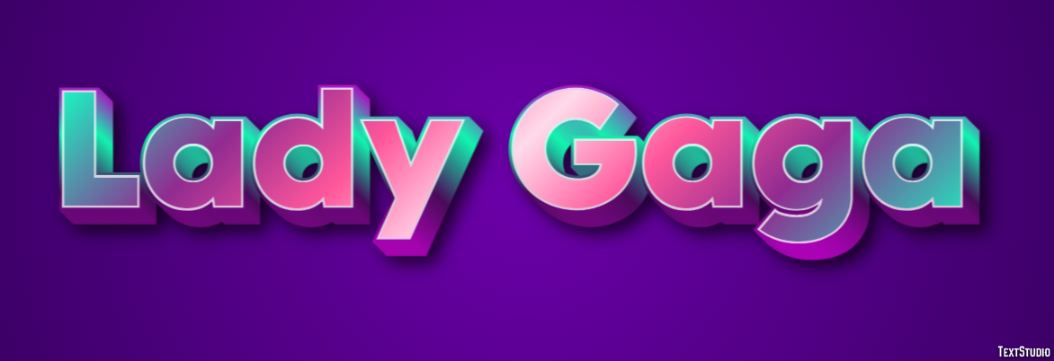 Lady Gaga Texteffekt