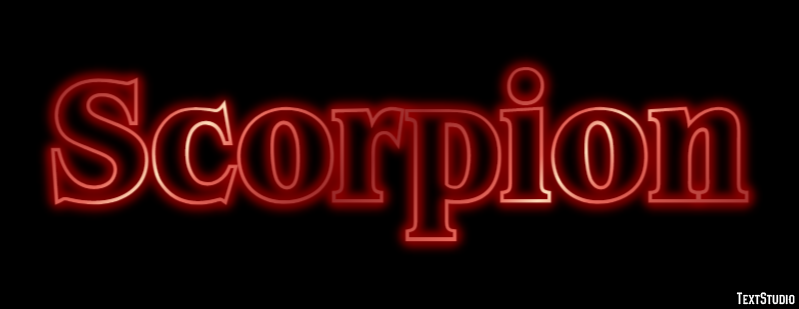 Scorpion Text effect