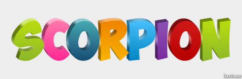 Scorpion Text effect