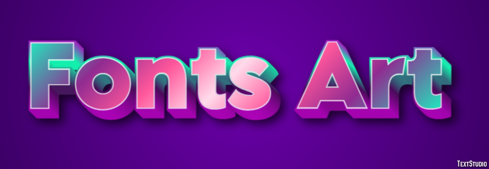 Fonts Art Tekst Effect