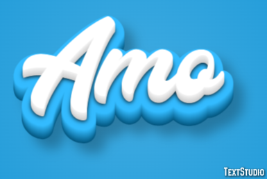 Amo Efeito de texto