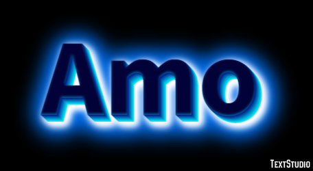 Amo Efeito de texto