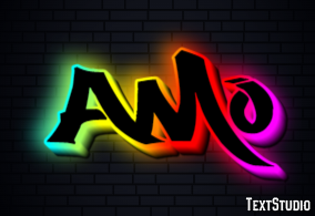 Amo Efeito de texto