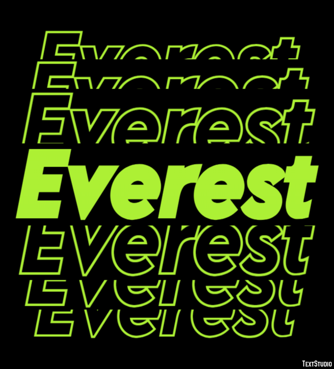 Everest Efekt tekstowy
