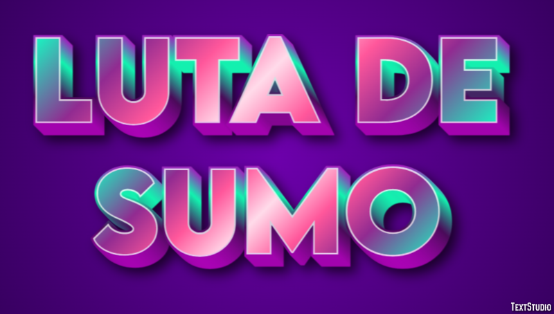 Luta de Sumo Efeito do texto