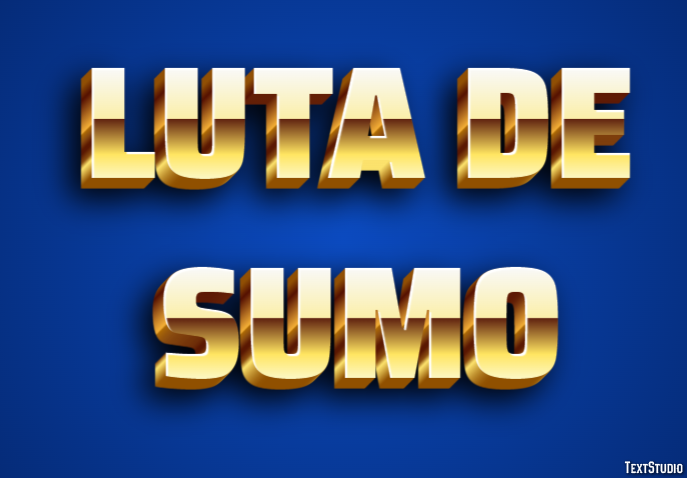 Luta de Sumo Efeito do texto