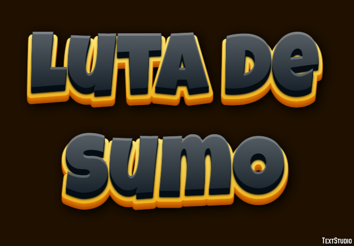 Luta de Sumo Efeito do texto