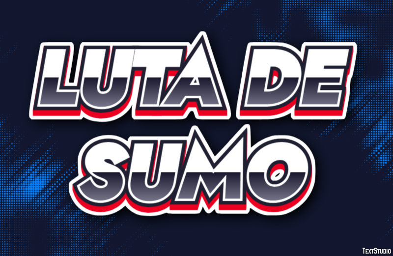 Luta de Sumo Efeito de texto