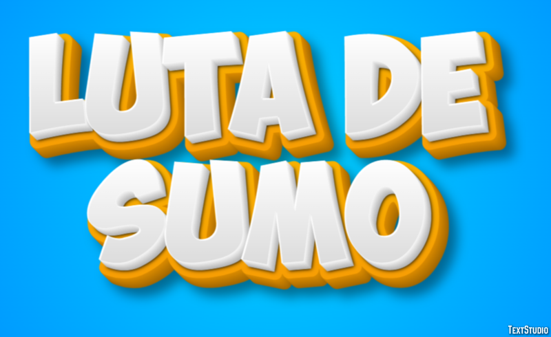 Luta de Sumo Efeito do texto