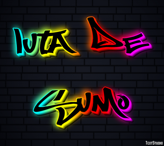 Luta de Sumo Efeito do texto