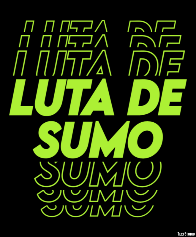 Luta de Sumo Efeito do texto