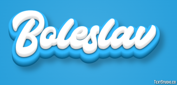 Boleslav Текстовый эффект