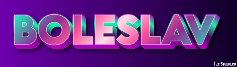 Boleslav Текстовый эффект