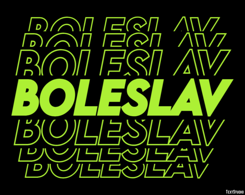 Boleslav Текстовый эффект