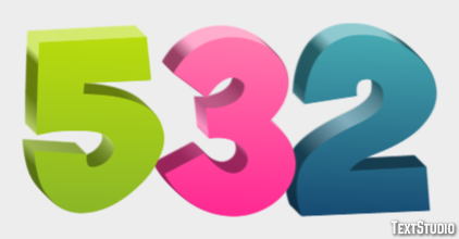 532 Text Effect