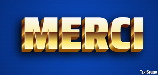 Merci Effet de Texte