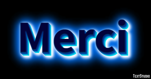 Merci Effet de Texte