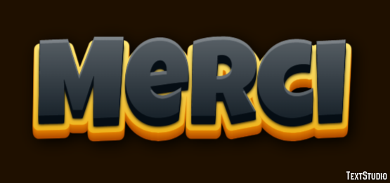Merci Effet de Texte