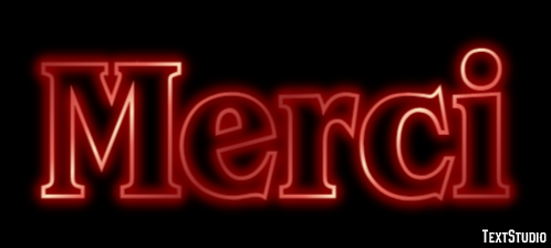 Merci Effet de Texte
